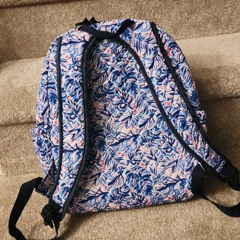 Simply Southern Blue & Purple Leaf Print Backpack